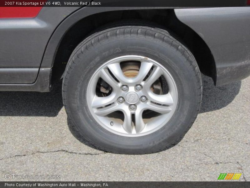Volcanic Red / Black 2007 Kia Sportage LX V6 4WD