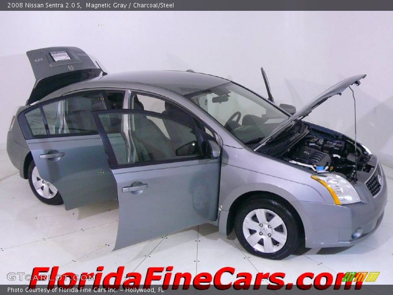 Magnetic Gray / Charcoal/Steel 2008 Nissan Sentra 2.0 S