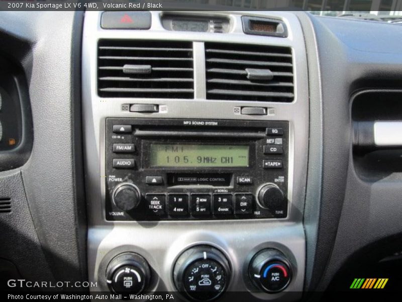 Volcanic Red / Black 2007 Kia Sportage LX V6 4WD