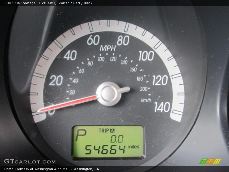 Volcanic Red / Black 2007 Kia Sportage LX V6 4WD