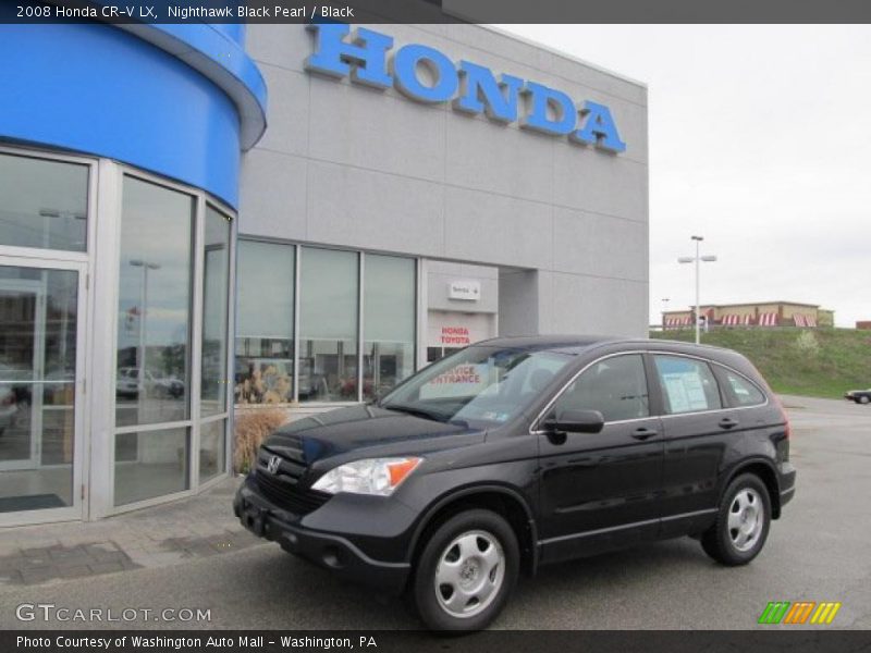 Nighthawk Black Pearl / Black 2008 Honda CR-V LX