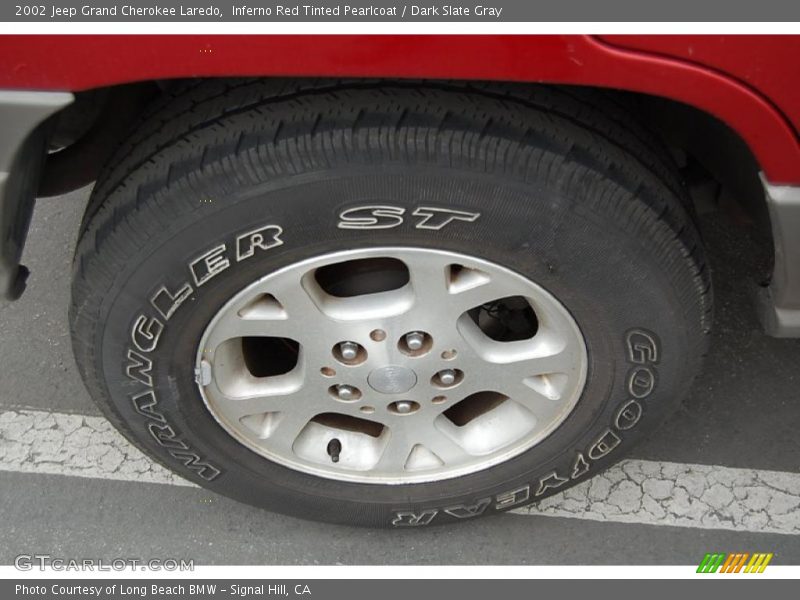 Inferno Red Tinted Pearlcoat / Dark Slate Gray 2002 Jeep Grand Cherokee Laredo