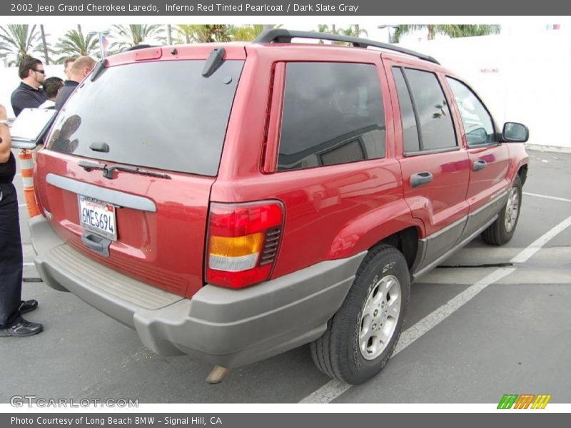 Inferno Red Tinted Pearlcoat / Dark Slate Gray 2002 Jeep Grand Cherokee Laredo
