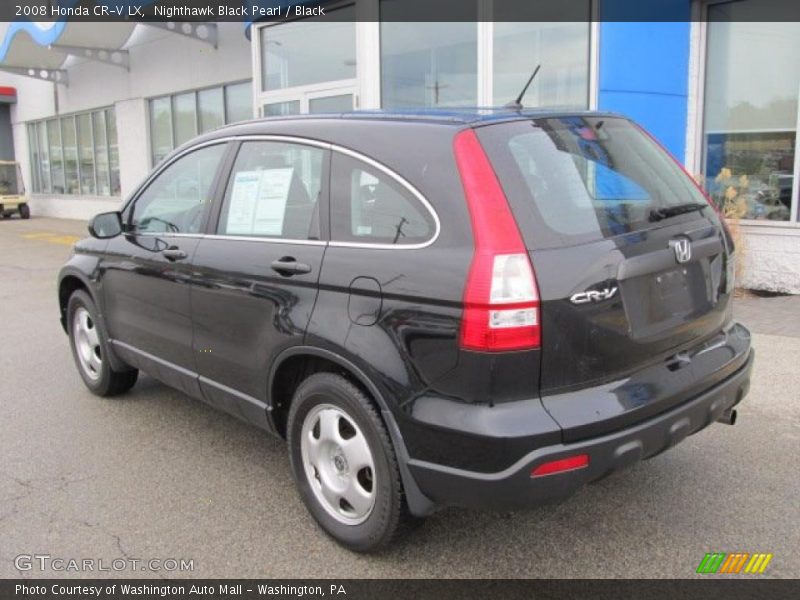 Nighthawk Black Pearl / Black 2008 Honda CR-V LX