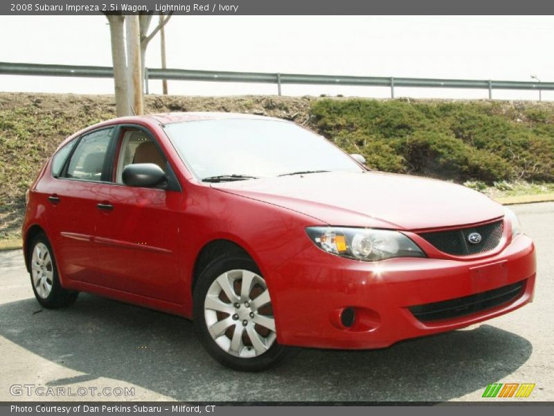 Lightning Red / Ivory 2008 Subaru Impreza 2.5i Wagon