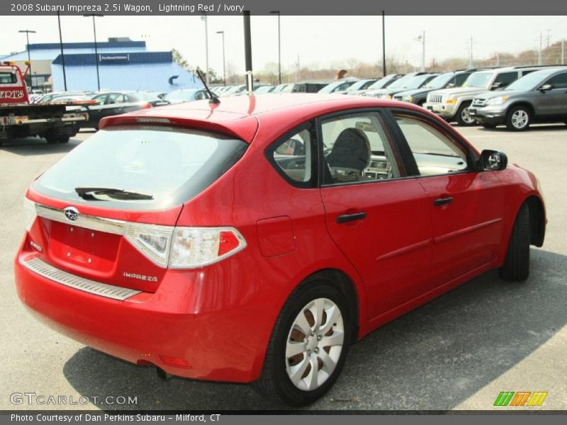Lightning Red / Ivory 2008 Subaru Impreza 2.5i Wagon