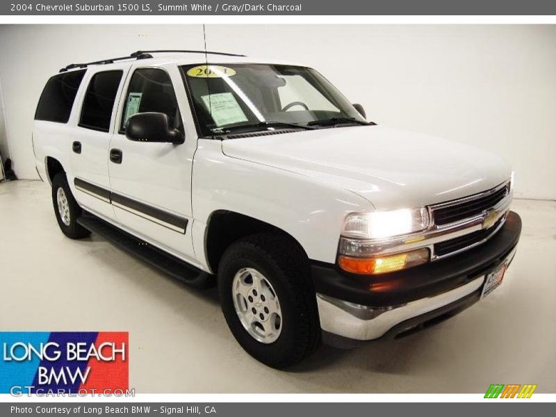 Summit White / Gray/Dark Charcoal 2004 Chevrolet Suburban 1500 LS