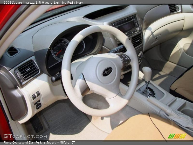 Lightning Red / Ivory 2008 Subaru Impreza 2.5i Wagon