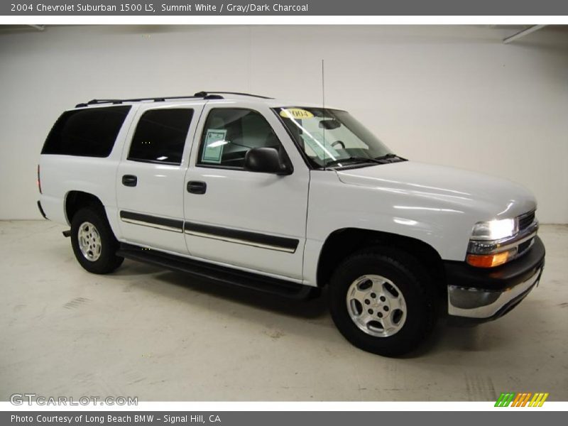 Summit White / Gray/Dark Charcoal 2004 Chevrolet Suburban 1500 LS