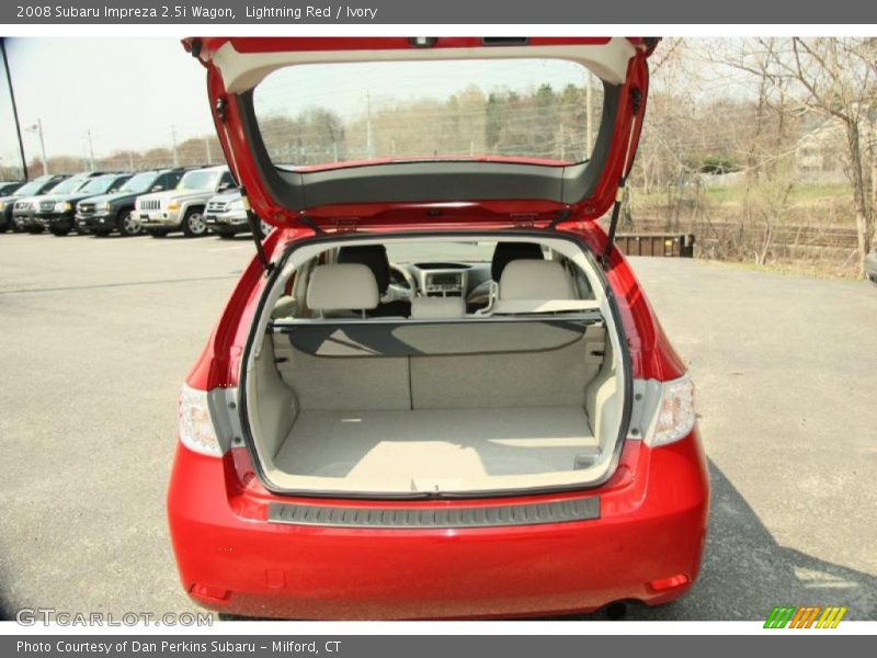 Lightning Red / Ivory 2008 Subaru Impreza 2.5i Wagon