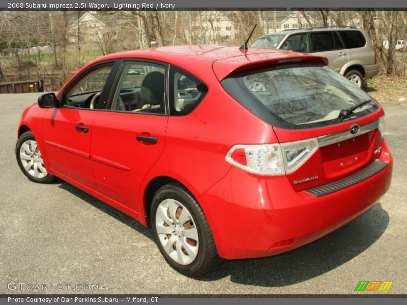 Lightning Red / Ivory 2008 Subaru Impreza 2.5i Wagon