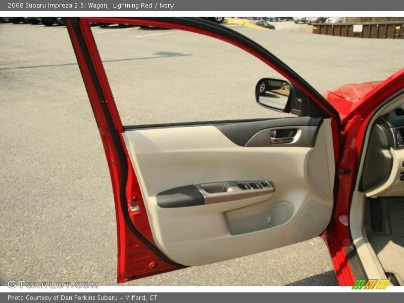 Lightning Red / Ivory 2008 Subaru Impreza 2.5i Wagon