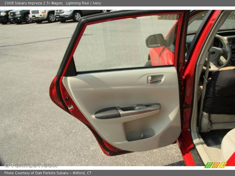 Lightning Red / Ivory 2008 Subaru Impreza 2.5i Wagon