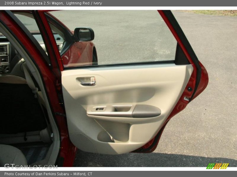 Lightning Red / Ivory 2008 Subaru Impreza 2.5i Wagon