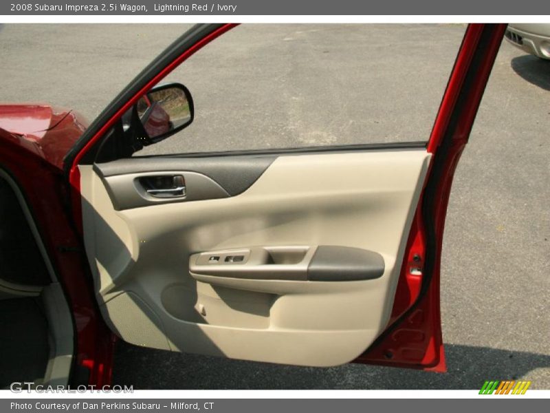 Lightning Red / Ivory 2008 Subaru Impreza 2.5i Wagon