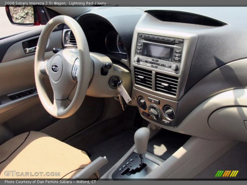Lightning Red / Ivory 2008 Subaru Impreza 2.5i Wagon