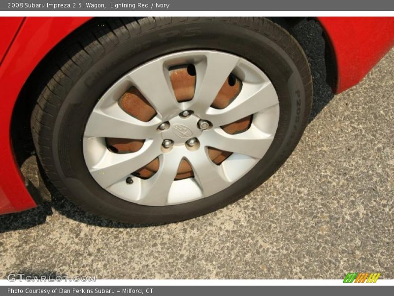 Lightning Red / Ivory 2008 Subaru Impreza 2.5i Wagon