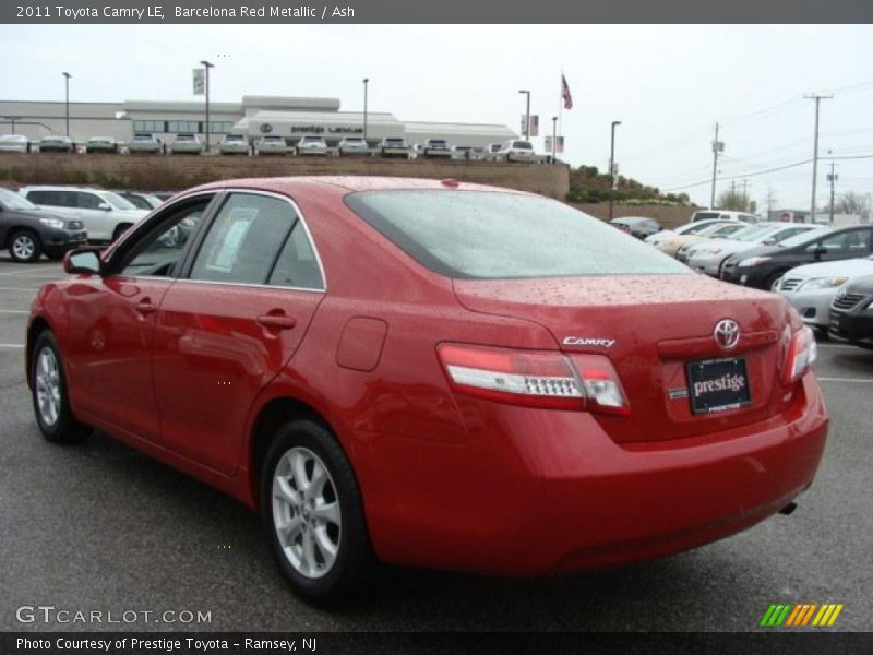 Barcelona Red Metallic / Ash 2011 Toyota Camry LE