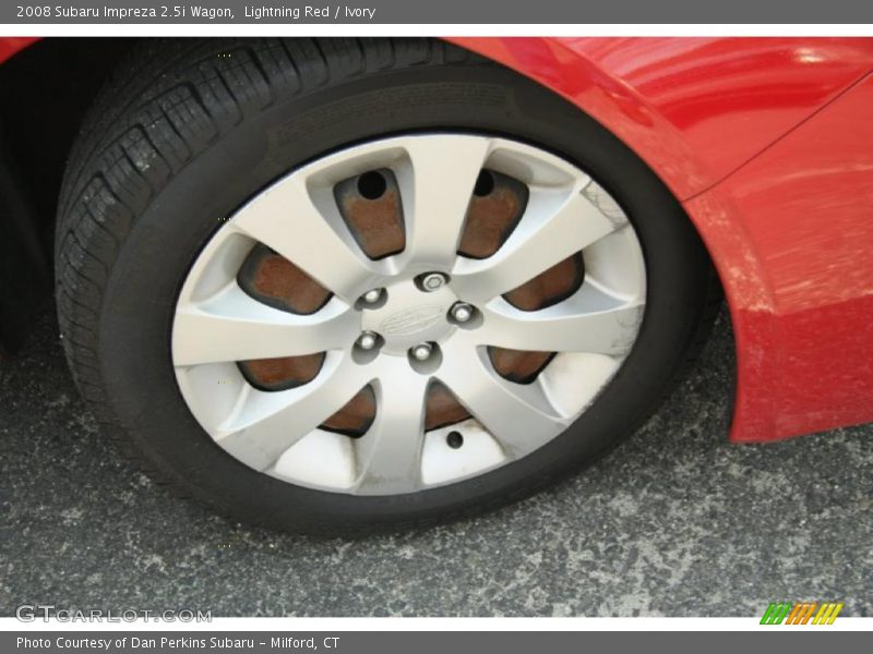 Lightning Red / Ivory 2008 Subaru Impreza 2.5i Wagon