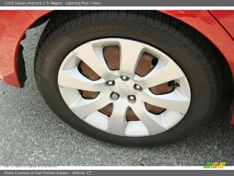 Lightning Red / Ivory 2008 Subaru Impreza 2.5i Wagon