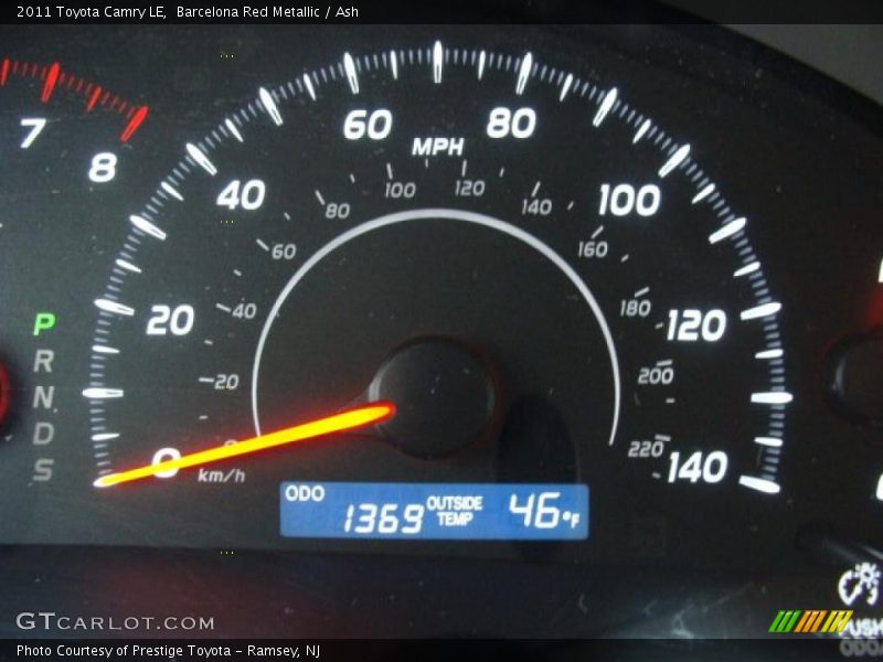Barcelona Red Metallic / Ash 2011 Toyota Camry LE