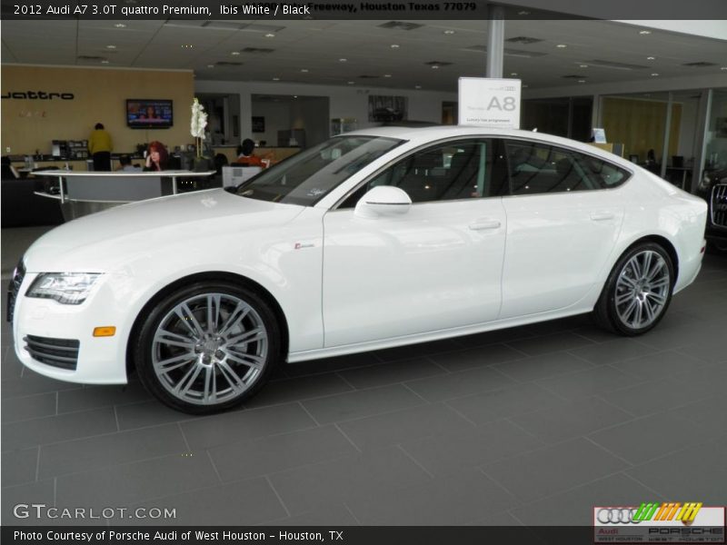 Ibis White / Black 2012 Audi A7 3.0T quattro Premium