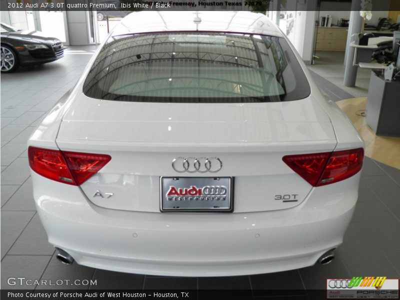 Ibis White / Black 2012 Audi A7 3.0T quattro Premium