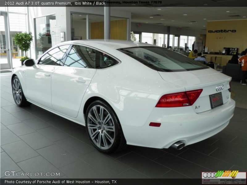 Ibis White / Black 2012 Audi A7 3.0T quattro Premium