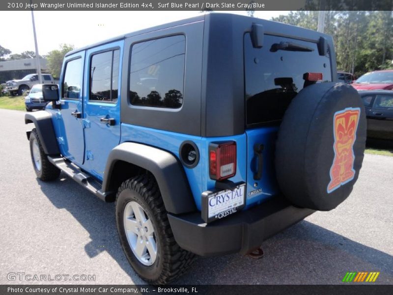 Surf Blue Pearl / Dark Slate Gray/Blue 2010 Jeep Wrangler Unlimited Islander Edition 4x4