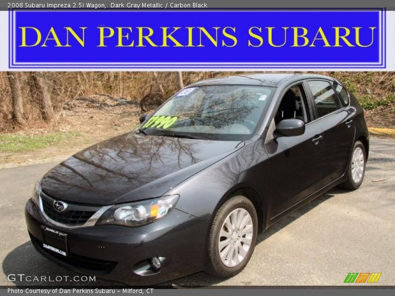 Dark Gray Metallic / Carbon Black 2008 Subaru Impreza 2.5i Wagon
