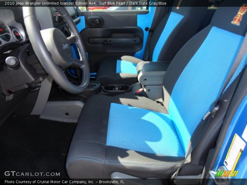 Surf Blue Pearl / Dark Slate Gray/Blue 2010 Jeep Wrangler Unlimited Islander Edition 4x4