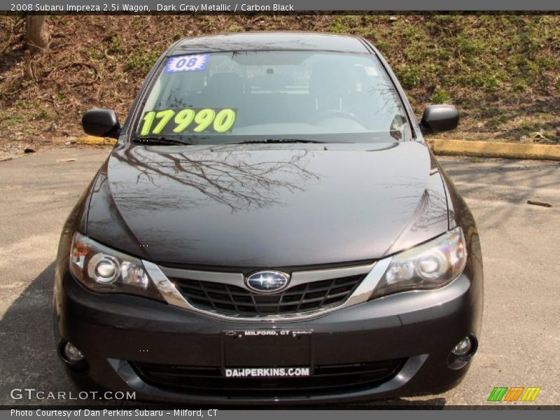 Dark Gray Metallic / Carbon Black 2008 Subaru Impreza 2.5i Wagon