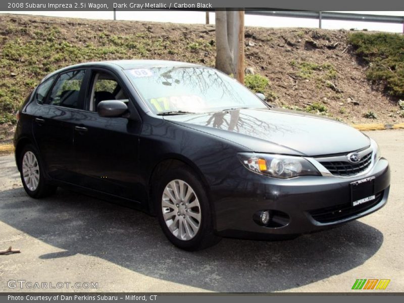 Dark Gray Metallic / Carbon Black 2008 Subaru Impreza 2.5i Wagon