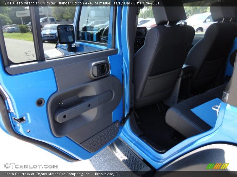 Surf Blue Pearl / Dark Slate Gray/Blue 2010 Jeep Wrangler Unlimited Islander Edition 4x4