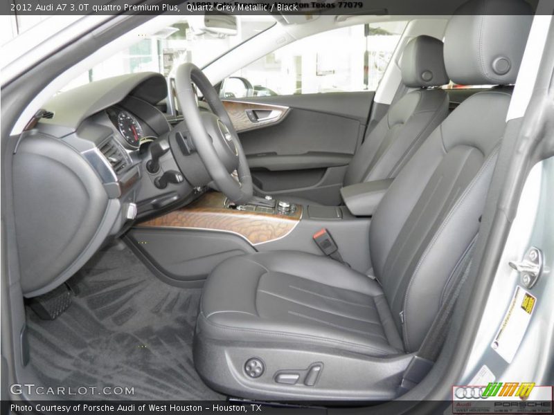 Quartz Grey Metallic / Black 2012 Audi A7 3.0T quattro Premium Plus