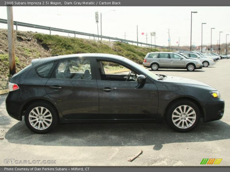 Dark Gray Metallic / Carbon Black 2008 Subaru Impreza 2.5i Wagon