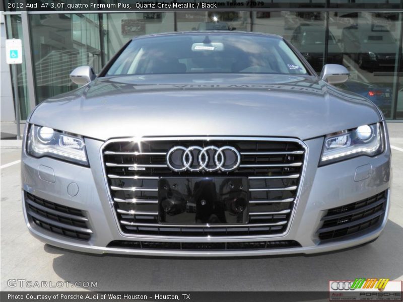 Quartz Grey Metallic / Black 2012 Audi A7 3.0T quattro Premium Plus