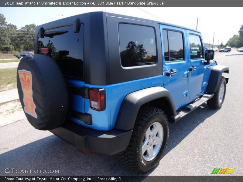 Surf Blue Pearl / Dark Slate Gray/Blue 2010 Jeep Wrangler Unlimited Islander Edition 4x4