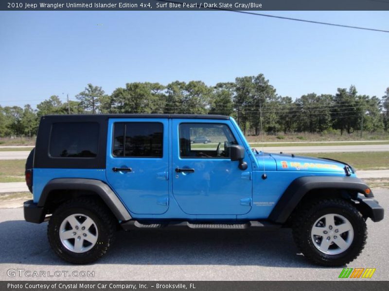 Surf Blue Pearl / Dark Slate Gray/Blue 2010 Jeep Wrangler Unlimited Islander Edition 4x4