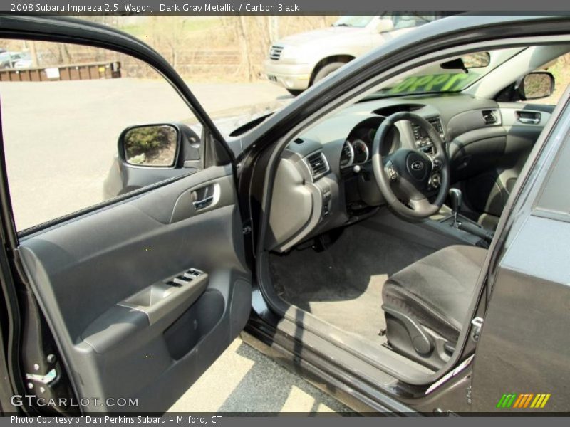 Dark Gray Metallic / Carbon Black 2008 Subaru Impreza 2.5i Wagon