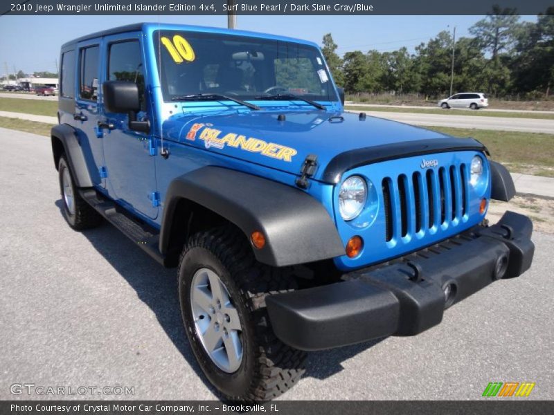 Surf Blue Pearl / Dark Slate Gray/Blue 2010 Jeep Wrangler Unlimited Islander Edition 4x4
