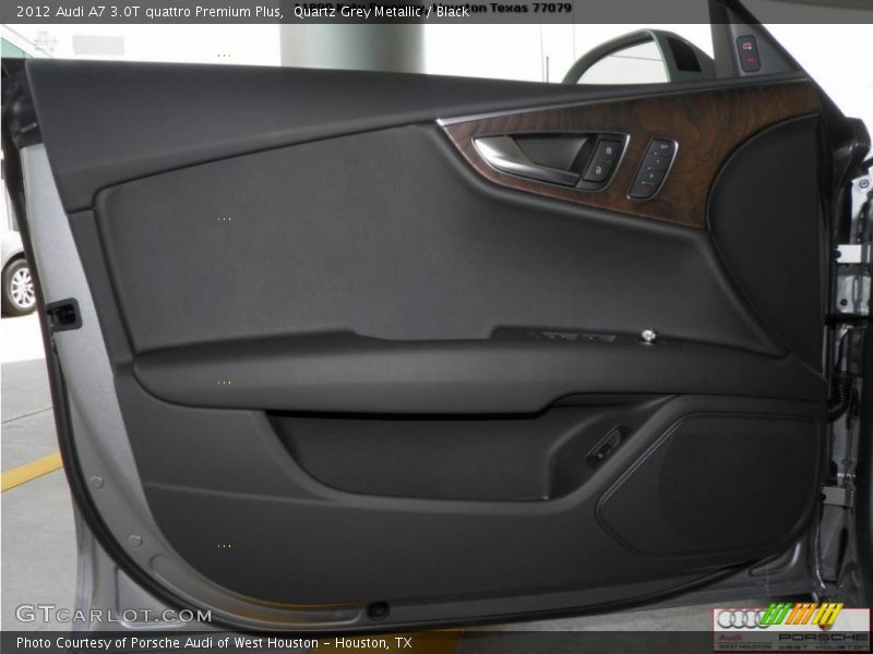Quartz Grey Metallic / Black 2012 Audi A7 3.0T quattro Premium Plus