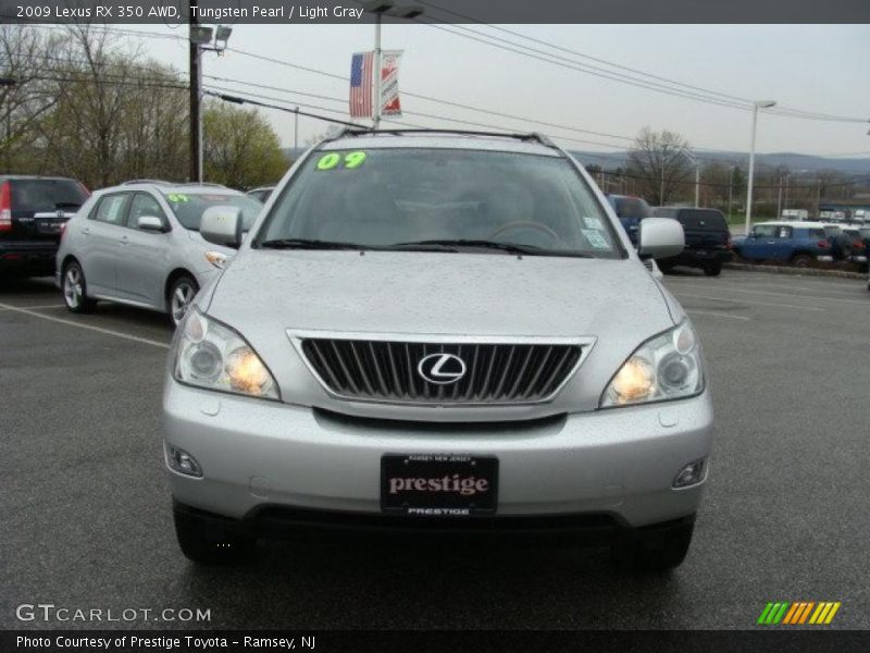 Tungsten Pearl / Light Gray 2009 Lexus RX 350 AWD