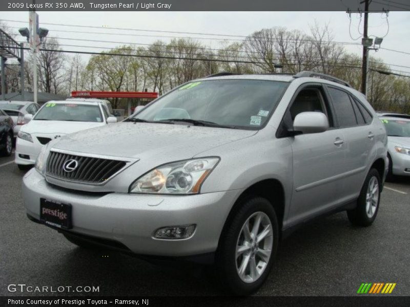 Tungsten Pearl / Light Gray 2009 Lexus RX 350 AWD