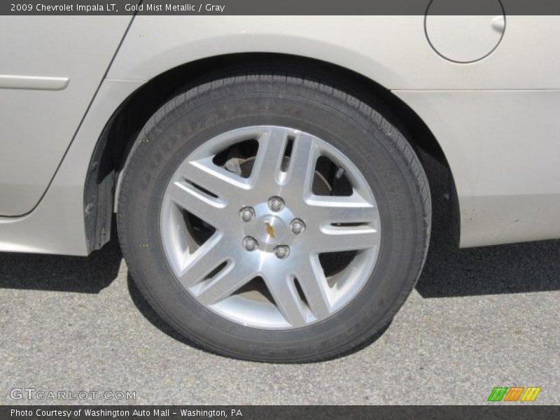 Gold Mist Metallic / Gray 2009 Chevrolet Impala LT