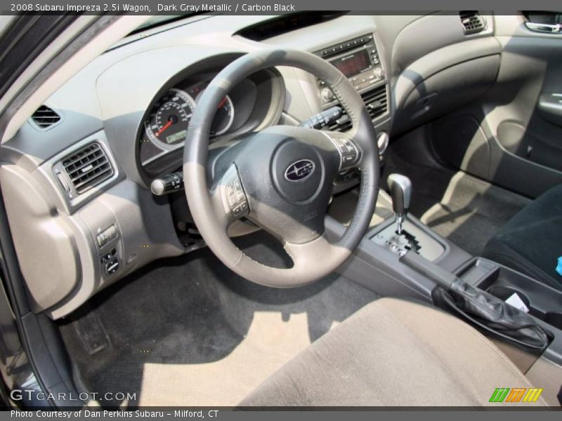 Dark Gray Metallic / Carbon Black 2008 Subaru Impreza 2.5i Wagon