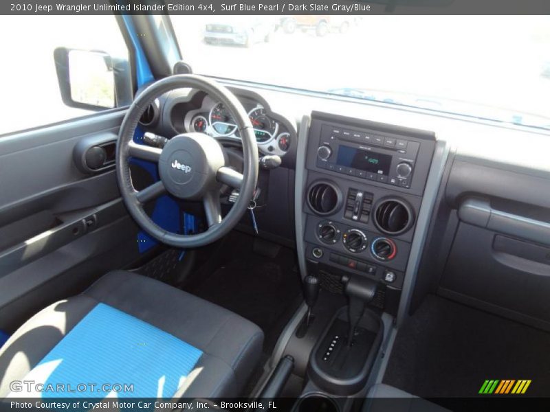 Surf Blue Pearl / Dark Slate Gray/Blue 2010 Jeep Wrangler Unlimited Islander Edition 4x4