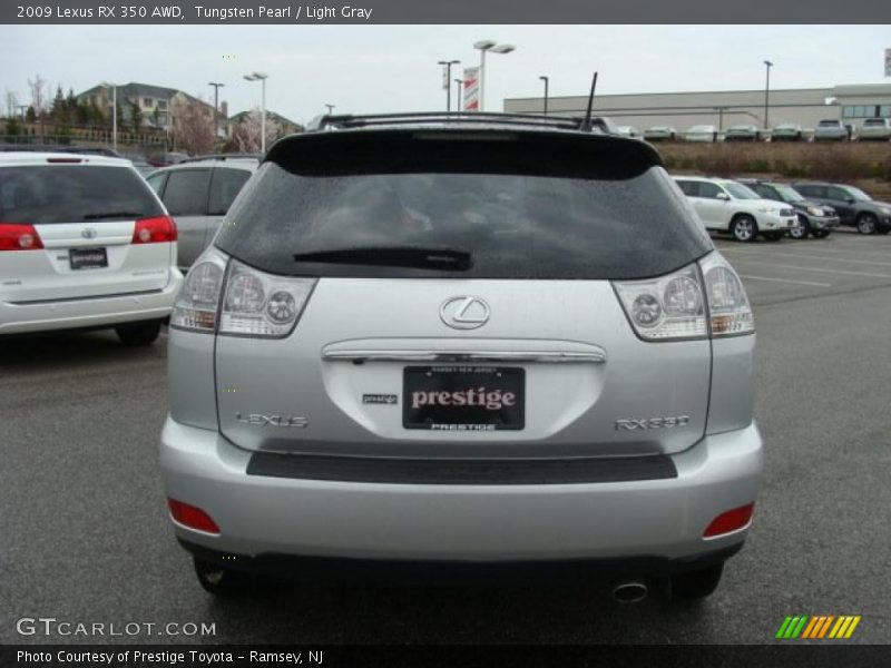 Tungsten Pearl / Light Gray 2009 Lexus RX 350 AWD