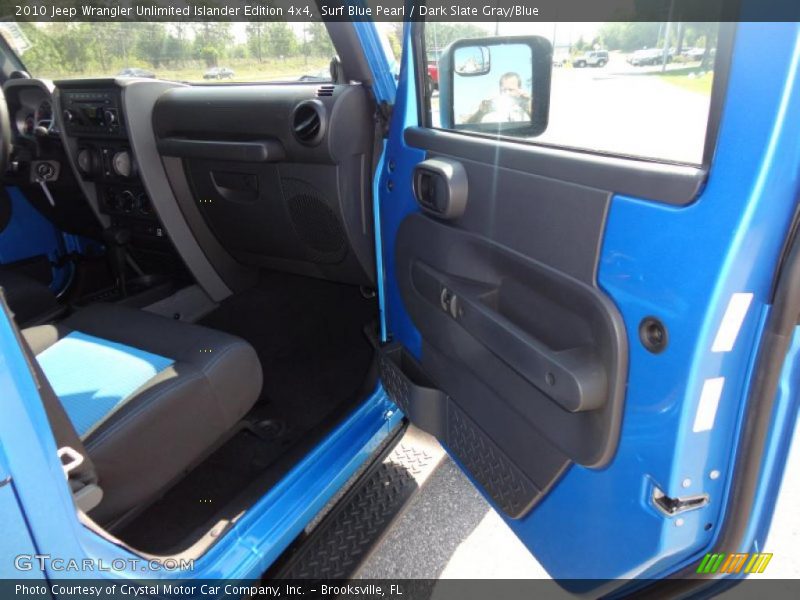 Surf Blue Pearl / Dark Slate Gray/Blue 2010 Jeep Wrangler Unlimited Islander Edition 4x4