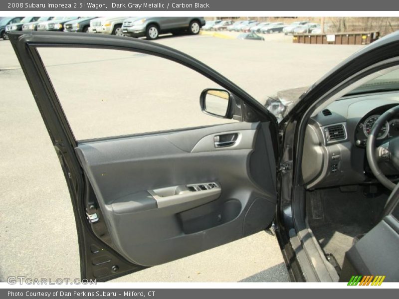 Dark Gray Metallic / Carbon Black 2008 Subaru Impreza 2.5i Wagon